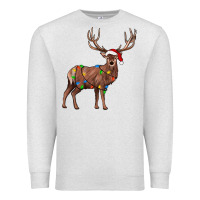 Oatmeal Heather reindeer Premium Sweatshirt - JahusDesignShop