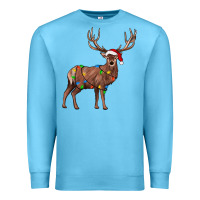 Ocean Blue reindeer Premium Sweatshirt - JahusDesignShop