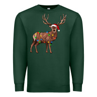 Sports Green reindeer Premium Sweatshirt - JahusDesignShop