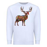 White reindeer Premium Sweatshirt - JahusDesignShop