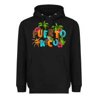 Black puerto rico Heavyweight Hoodie - AdoDesignShop