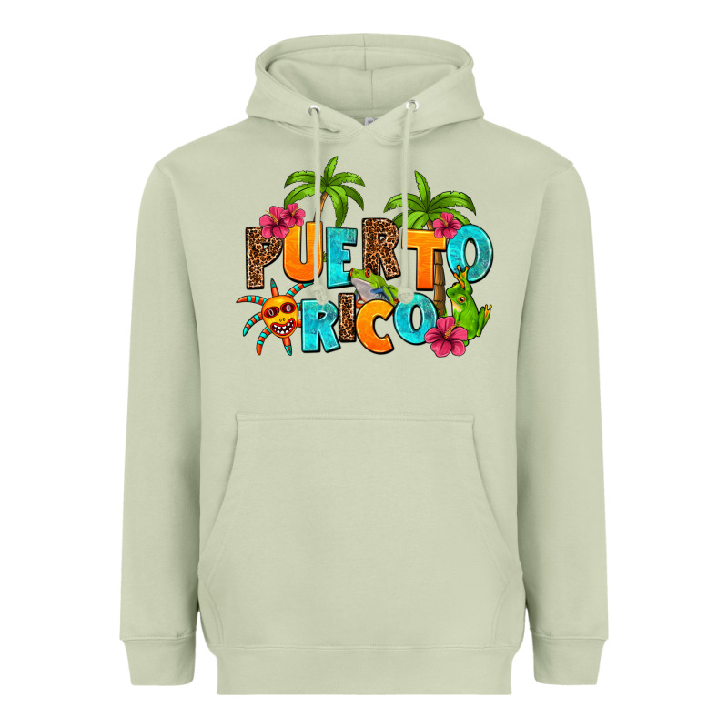 Puerto Rico Heavyweight Hoodie by AdoDesignShop | Teevron