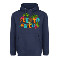 Navy puerto rico Heavyweight Hoodie - AdoDesignShop