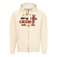 Sandshell merry christmas cross Zipper Hoodie - RanaPortraitStore