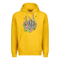 Lemon skeleton flowers Premium Hoodie - MaliasSmallBusiness
