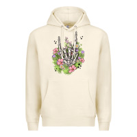 Tofu skeleton flowers Premium Hoodie - MaliasSmallBusiness
