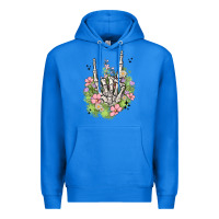 True Royal skeleton flowers Premium Hoodie - MaliasSmallBusiness