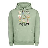 Pigment Oil Green true story Urban Hoodie - MaliasSmallBusiness