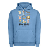 Pigment Pebble Blue true story Urban Hoodie - MaliasSmallBusiness