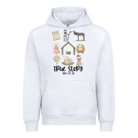 White true story Urban Hoodie - MaliasSmallBusiness