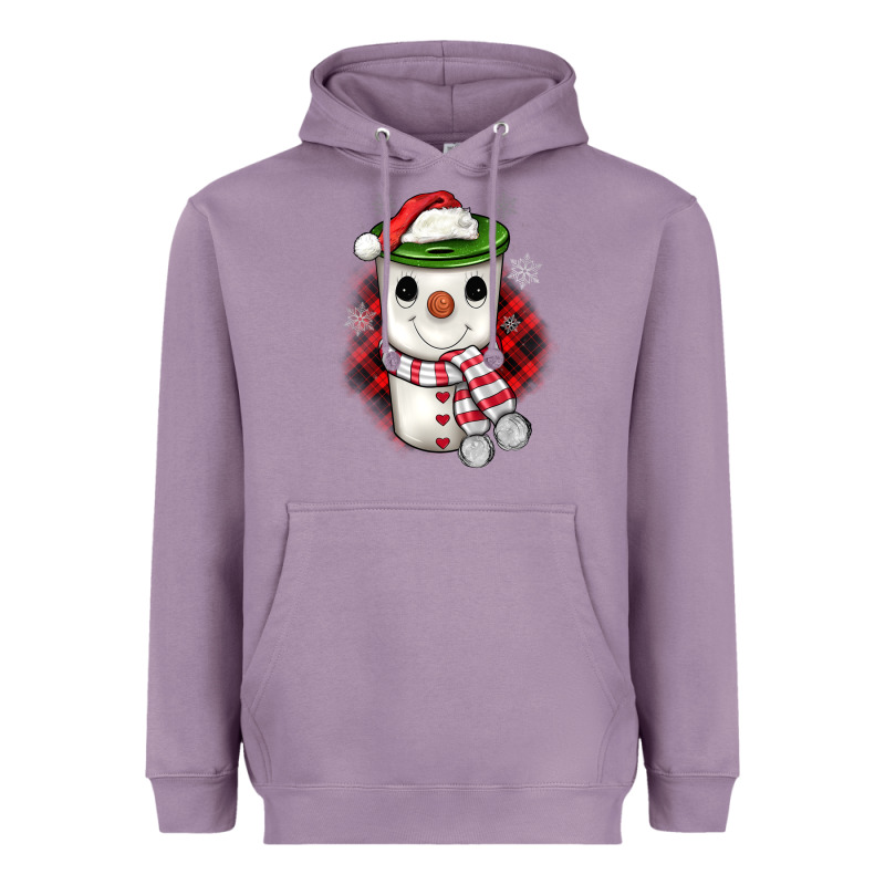 Christmas Snowman Coffee Heavyweight Hoodie by JahusDesignShop | Teevron