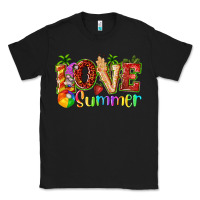 Black love summer with strawberry Classic Tee - texasbilliewilder