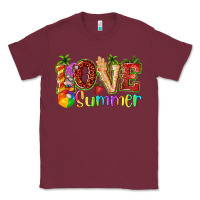 Burgundy love summer with strawberry Classic Tee - texasbilliewilder
