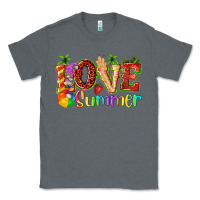 Charcoal Heather love summer with strawberry Classic Tee - texasbilliewilder