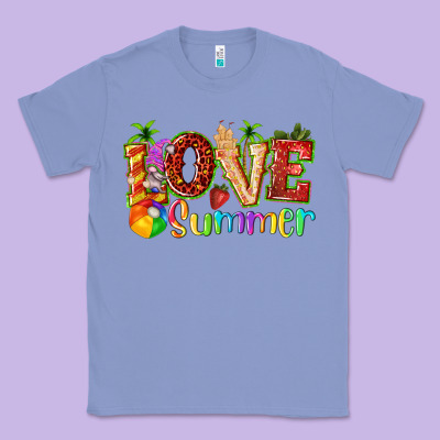 Love Summer With Strawberry Classic Tee Designed By Texasbilliewilder