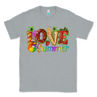 Heather Grey love summer with strawberry Classic Tee - texasbilliewilder