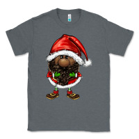 Charcoal Heather afro santa gnomes Classic Tee - FaDigitalArtStudio