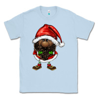 Dusty Blue afro santa gnomes Classic Tee - FaDigitalArtStudio