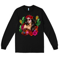 Black mexico girl Long Sleeve Tee - Zillion Design Studio