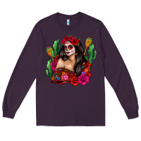 Plum mexico girl Long Sleeve Tee - Zillion Design Studio