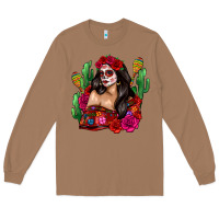 Toasted Coconut mexico girl Long Sleeve Tee - Zillion Design Studio