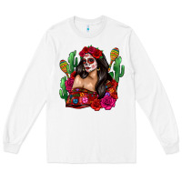 White mexico girl Long Sleeve Tee - Zillion Design Studio