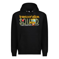 Black transportation squad Premium Hoodie - MaliasSmallBusiness
