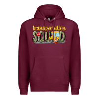 Burgundy transportation squad Premium Hoodie - MaliasSmallBusiness