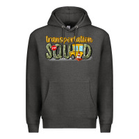 Charcoal Heather transportation squad Premium Hoodie - MaliasSmallBusiness