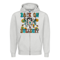 Dove Grey back on my bullshit Zipper Hoodie - Zillion Design Studio