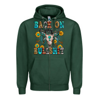 Sports Green back on my bullshit Zipper Hoodie - Zillion Design Studio