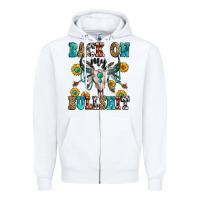 White back on my bullshit Zipper Hoodie - Zillion Design Studio