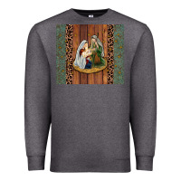 Charcoal Heather jesus Premium Sweatshirt - JahusDesignShop