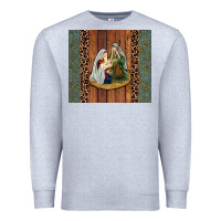 Heather Grey jesus Premium Sweatshirt - JahusDesignShop