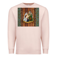 Pale Pink jesus Premium Sweatshirt - JahusDesignShop