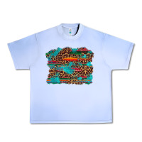 Grape Ice western serape leopard turquoise  background Urban Heavy Tee - Artiststas