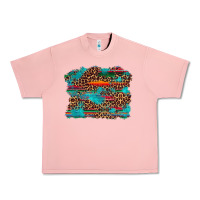 Salmon western serape leopard turquoise  background Urban Heavy Tee - Artiststas