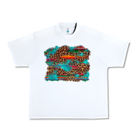 White western serape leopard turquoise  background Urban Heavy Tee - Artiststas