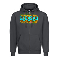 Smoke western blessed Zipper Hoodie - Zillion Design Studio