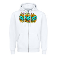 White western blessed Zipper Hoodie - Zillion Design Studio