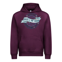 Mauve Wine frostys snowflake cafe Urban Hoodie - MaliasSmallBusiness