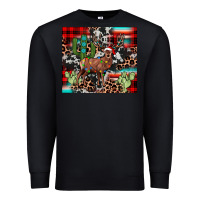 Black christmas reinder Premium Sweatshirt - JahusDesignShop