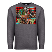 Charcoal Heather christmas reinder Premium Sweatshirt - JahusDesignShop