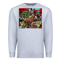 Heather Grey christmas reinder Premium Sweatshirt - JahusDesignShop