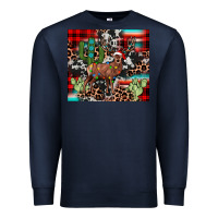 Navy christmas reinder Premium Sweatshirt - JahusDesignShop