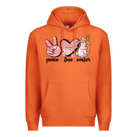 Carrot peace love easter Premium Hoodie - MaliasSmallBusiness