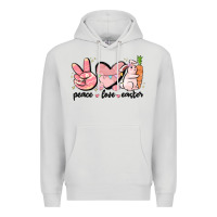 Dove Grey peace love easter Premium Hoodie - MaliasSmallBusiness