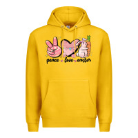 Lemon peace love easter Premium Hoodie - MaliasSmallBusiness