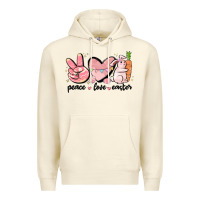 Sandshell peace love easter Premium Hoodie - MaliasSmallBusiness