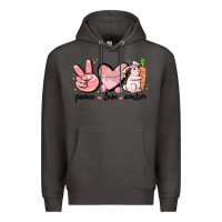 Smoke peace love easter Premium Hoodie - MaliasSmallBusiness